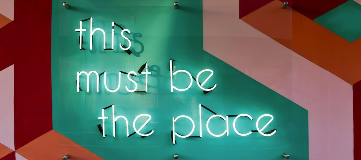 this must be the place neon sign