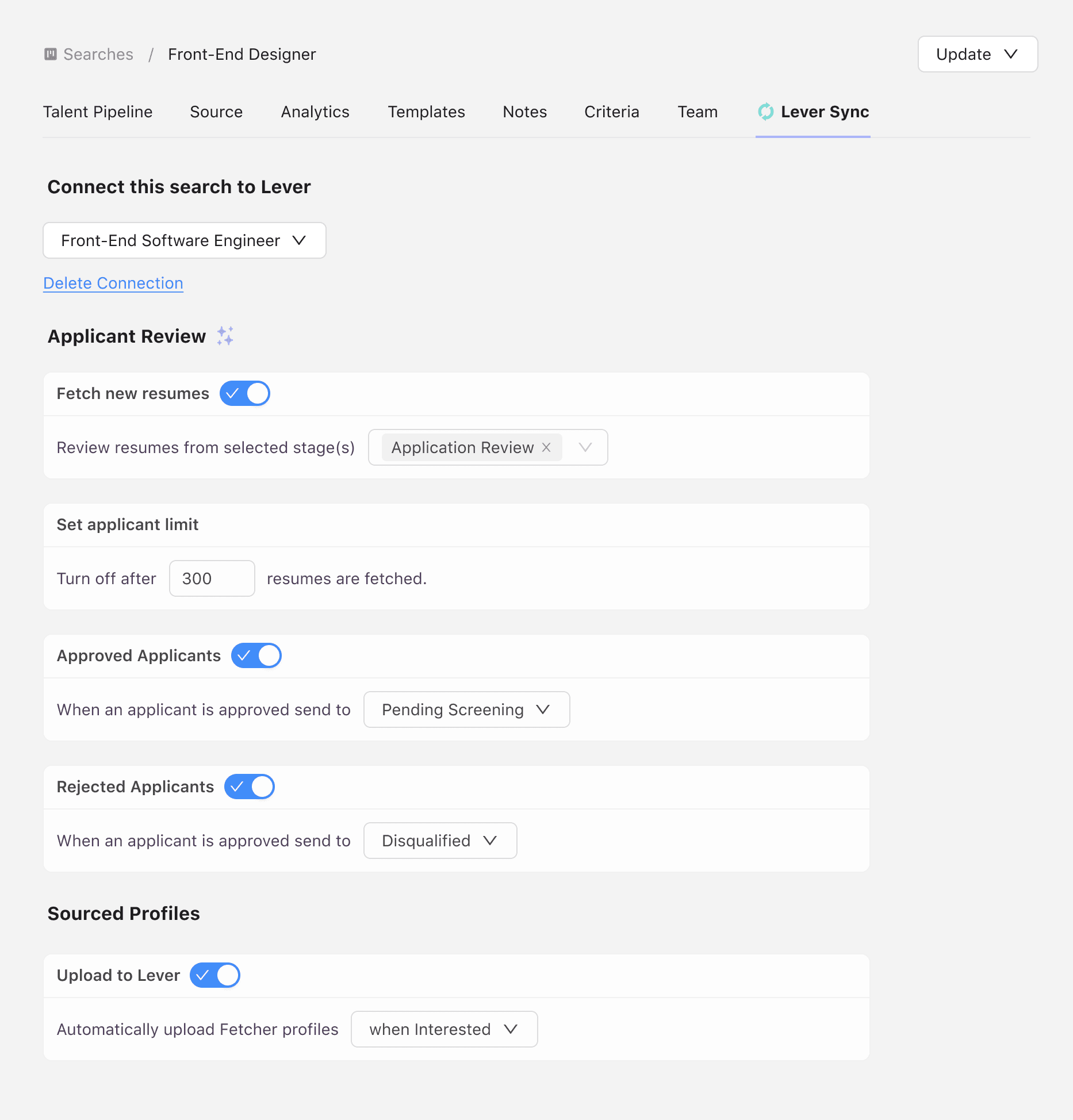 Fetcher Inbound Recruiting Integrations Sync